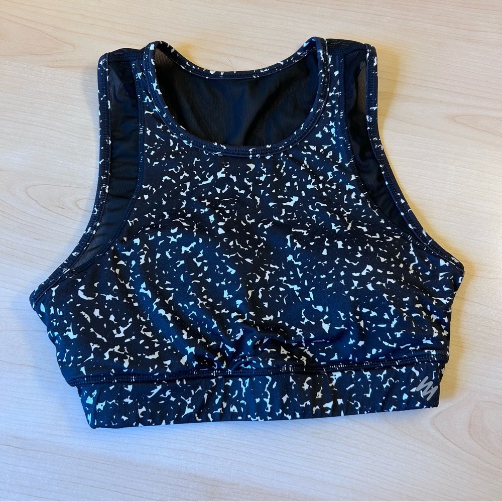 Nicole Miller black Sport Bra Tank top Size S